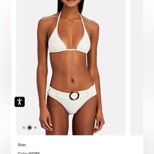 NWOT Lisa, Marie Fernandez, belted Pamela bikini size 2